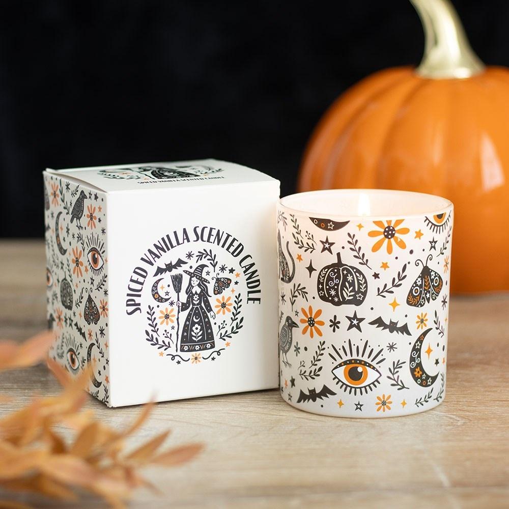 Something Different - Frightful Folk Print Spiced Vanilla Geurkaars - Multicolours